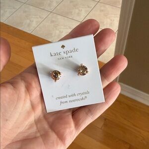 Kate Spade Gold Crystal Earrings